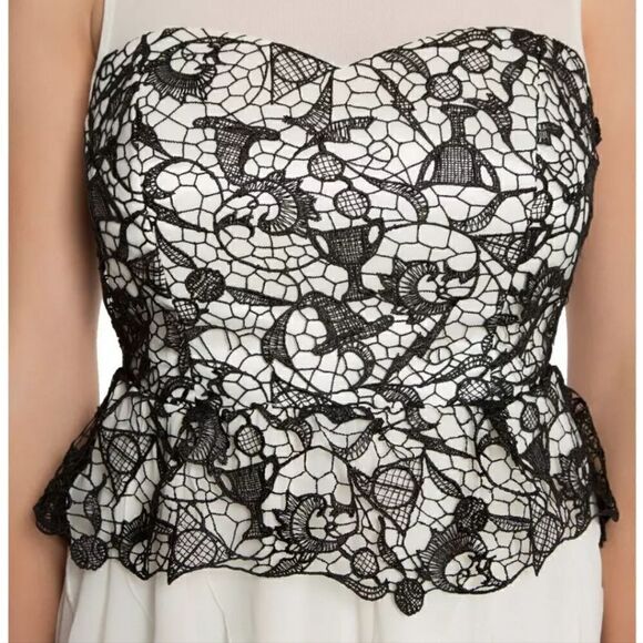 Harry Potter Black Lace & Ivory Ruffle Gown - Picture 3 of 8